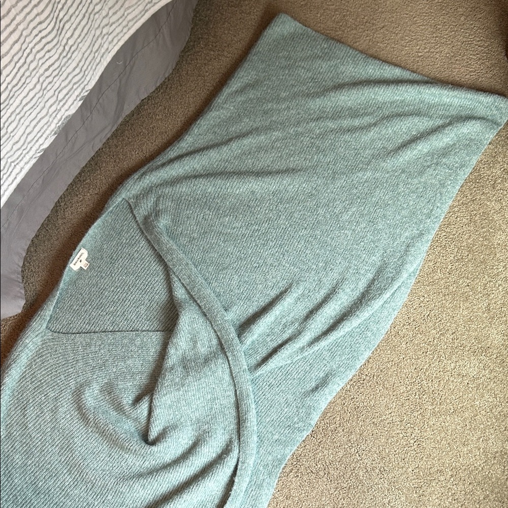 World Market Light Heathered Green Wrap/Sweater - Picture 4 of 7